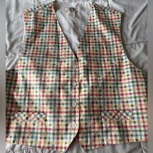 Orvis Pastel Gingham Vest - XL